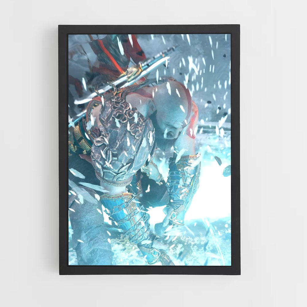 Poster Le Guerrier de l'Ombre – affiche God of War (vue 2)